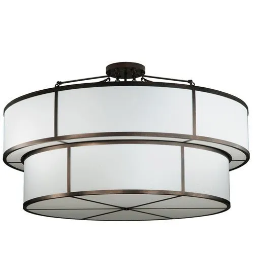 12 Light Semi-Flushmount
