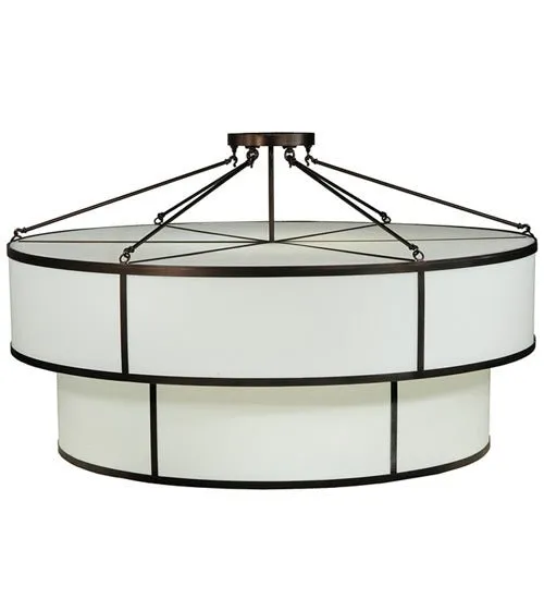 12 Light Semi-Flushmount
