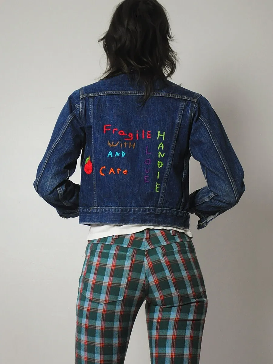 1970's Handle with Care Jean Jacket