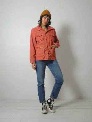1970's Red Chambray Jean Jacket