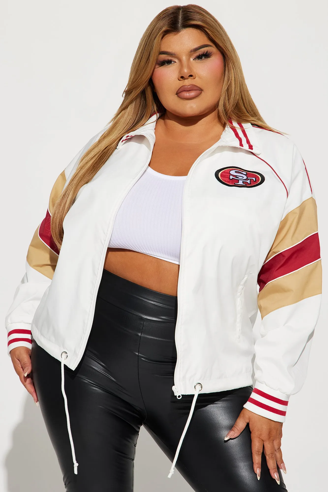 49ers Vintage Windbreaker - White