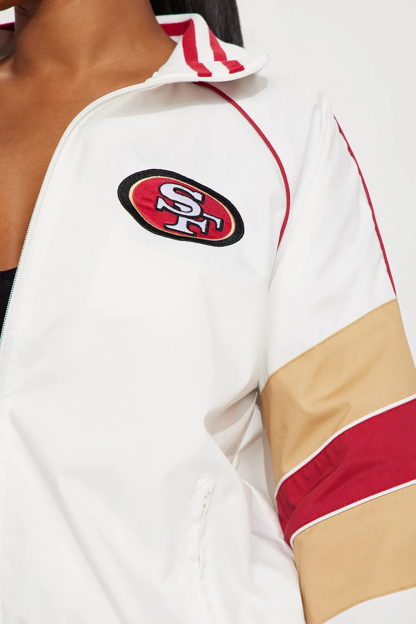 49ers Vintage Windbreaker - White