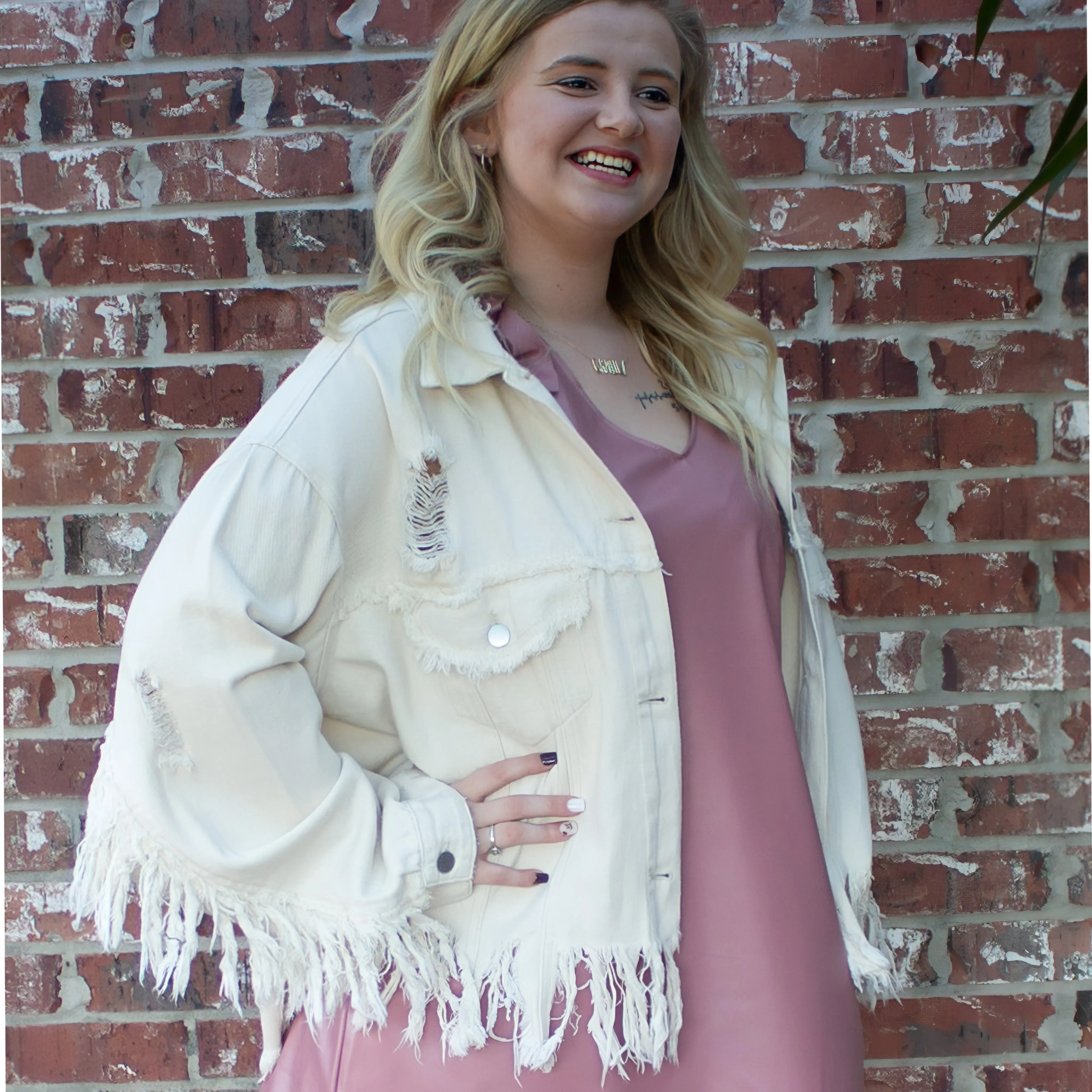 Anna Parker Oatmilk Denim Jacket