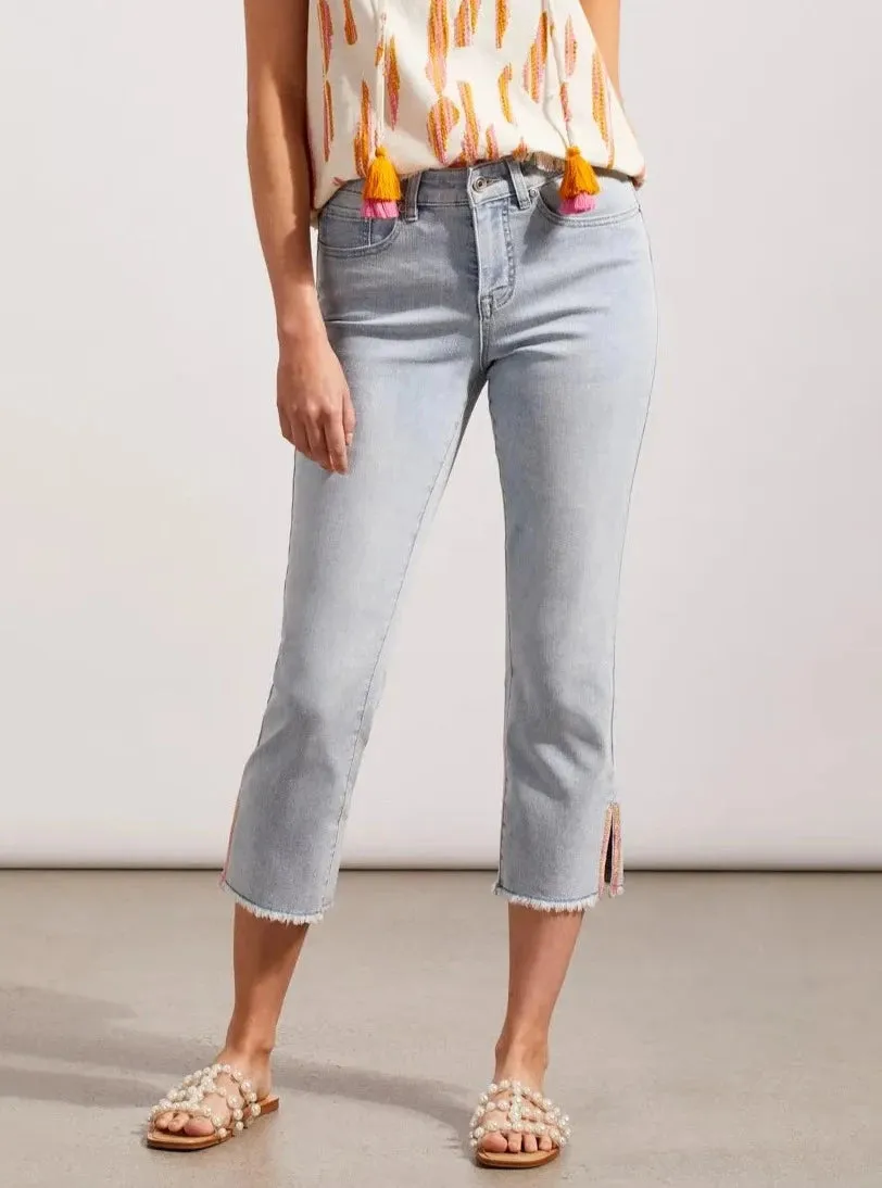 Audrey Straight With Embroidery Side Slit [Coastline-7780O]