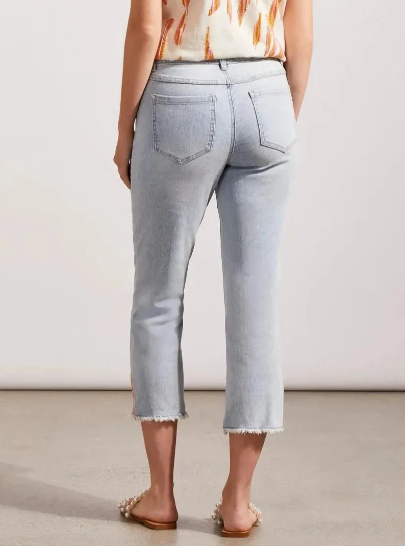 Audrey Straight With Embroidery Side Slit [Coastline-7780O]