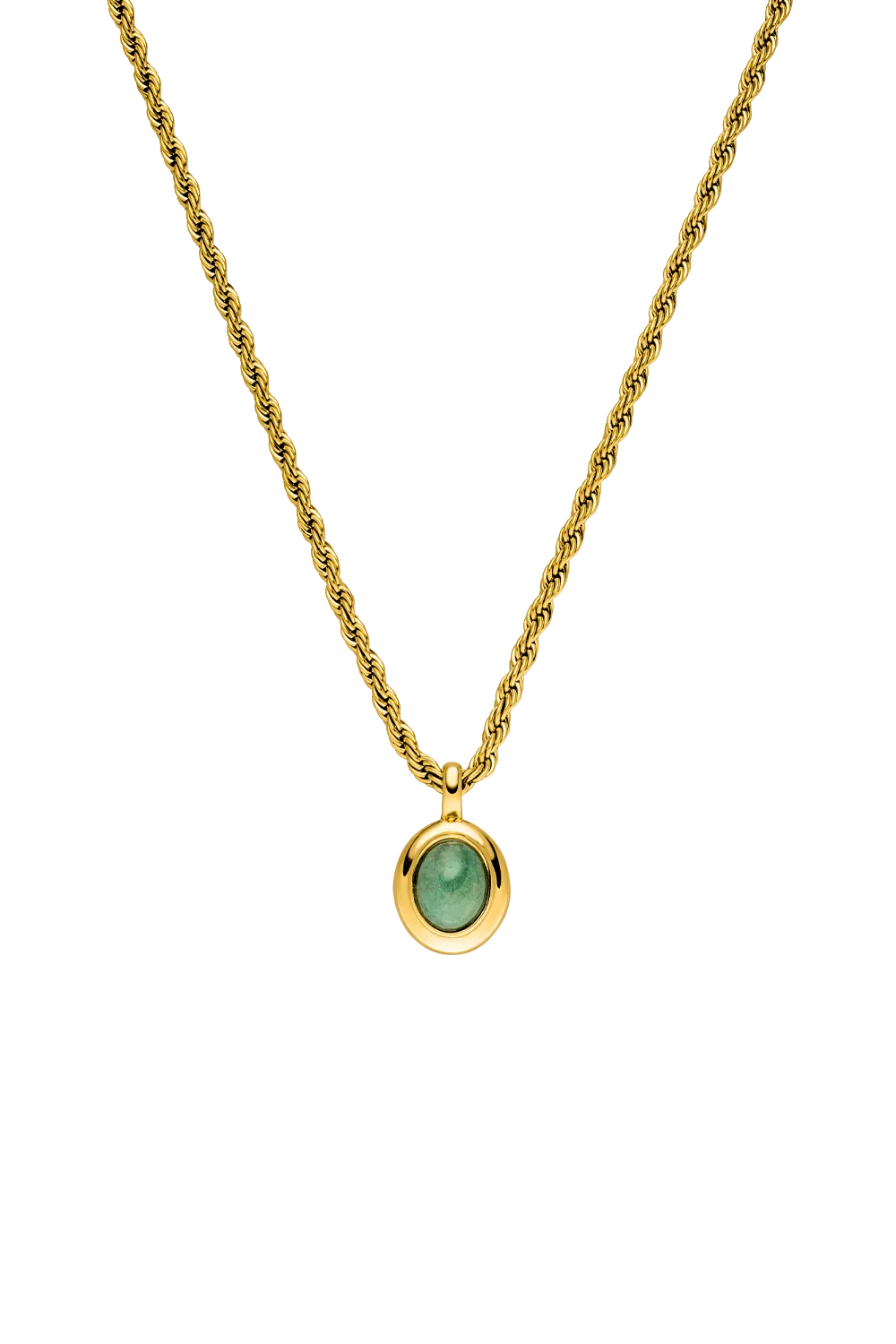 Aventurine Necklace 14K Gold Plated
