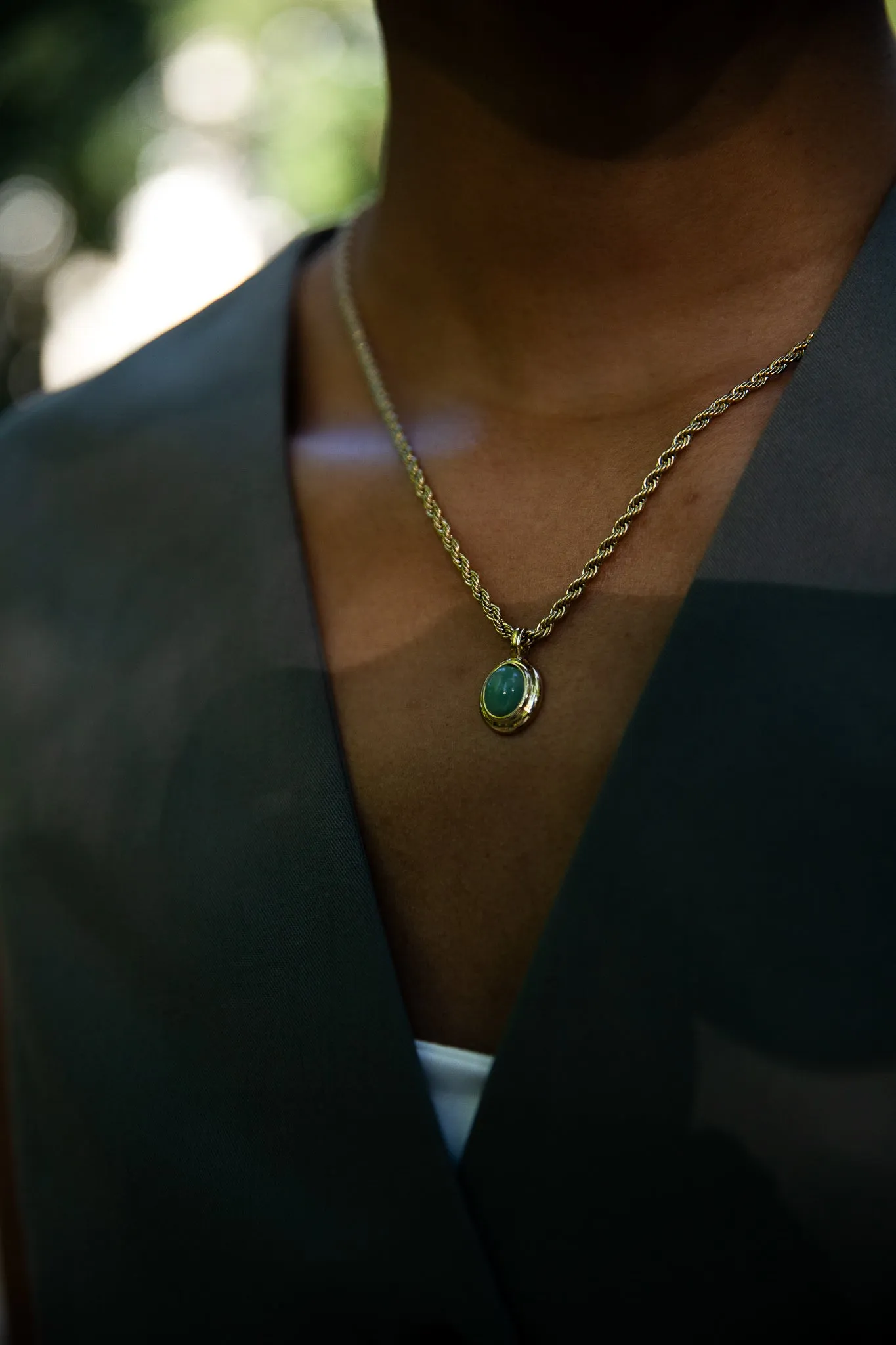 Aventurine Necklace 14K Gold Plated