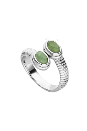 Aventurine Ring Silver