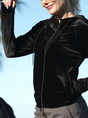 Black velvet jacket