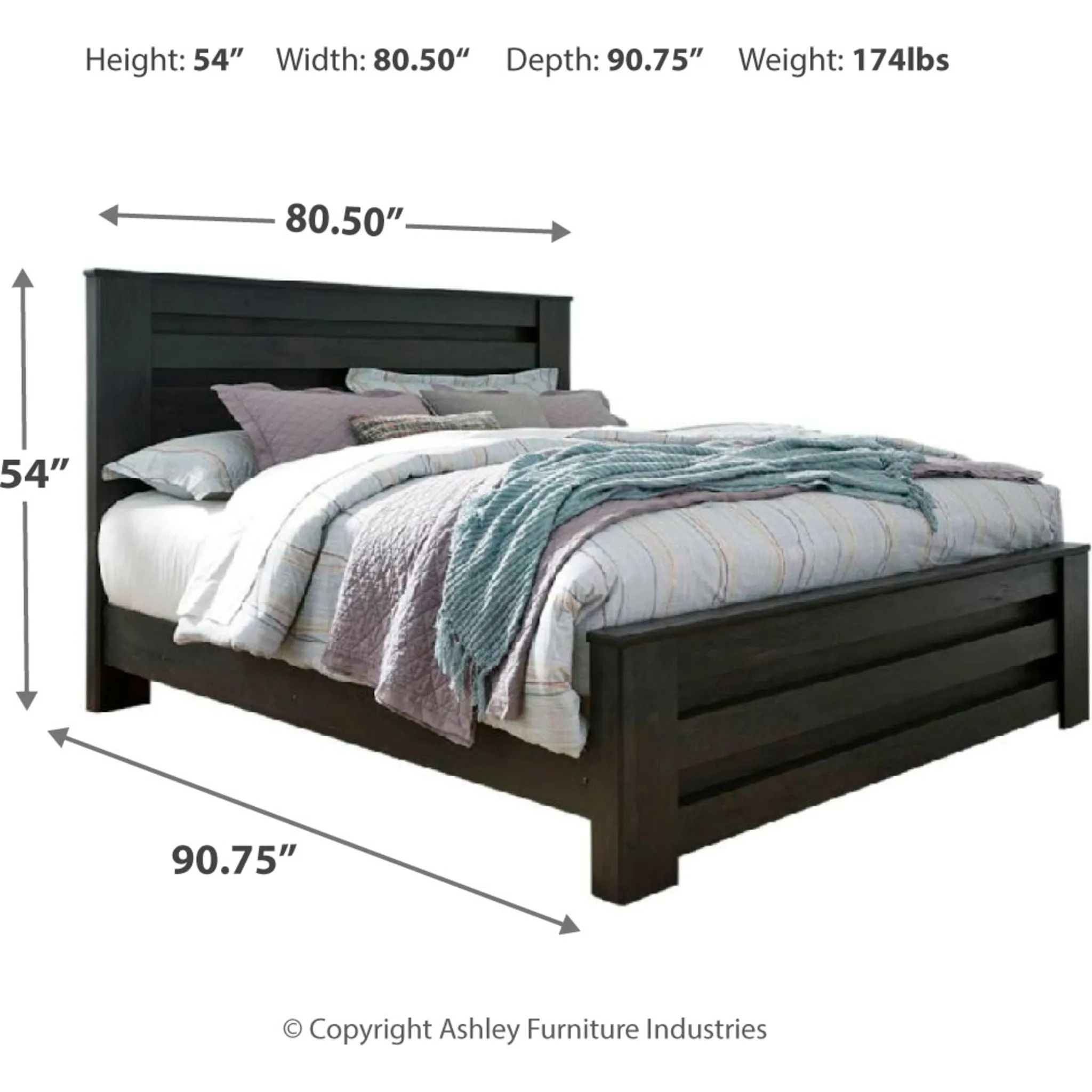 Brinxton 5 Piece Panel Bedroom