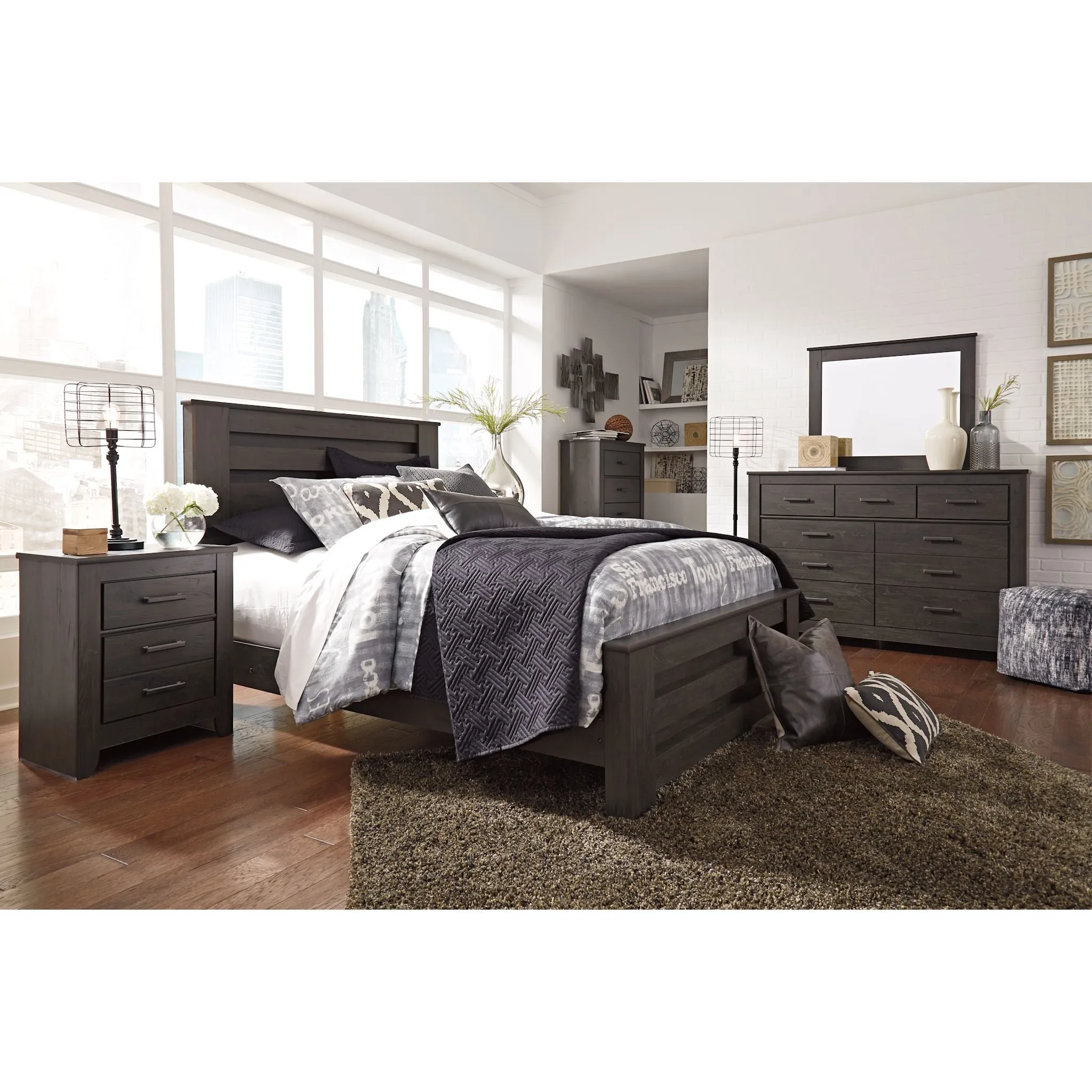 Brinxton 5 Piece Panel Bedroom