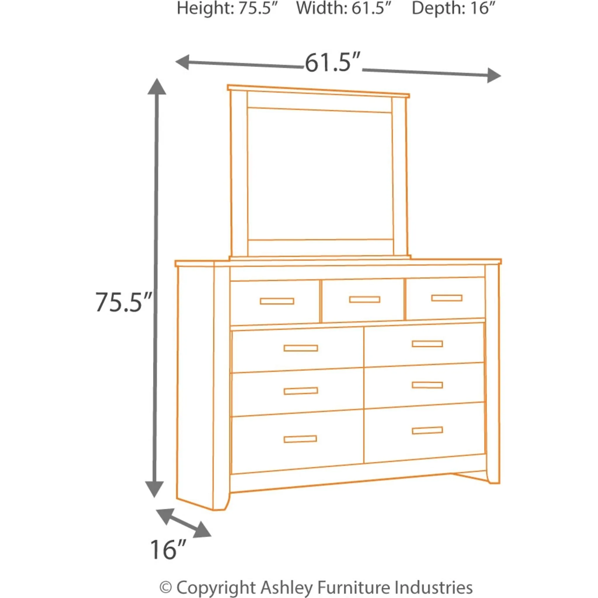 Brinxton 5 Piece Panel Bedroom