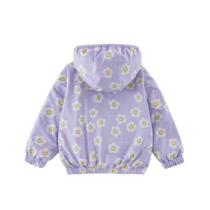 Calonie Jacket in Purple Flower Reversible
