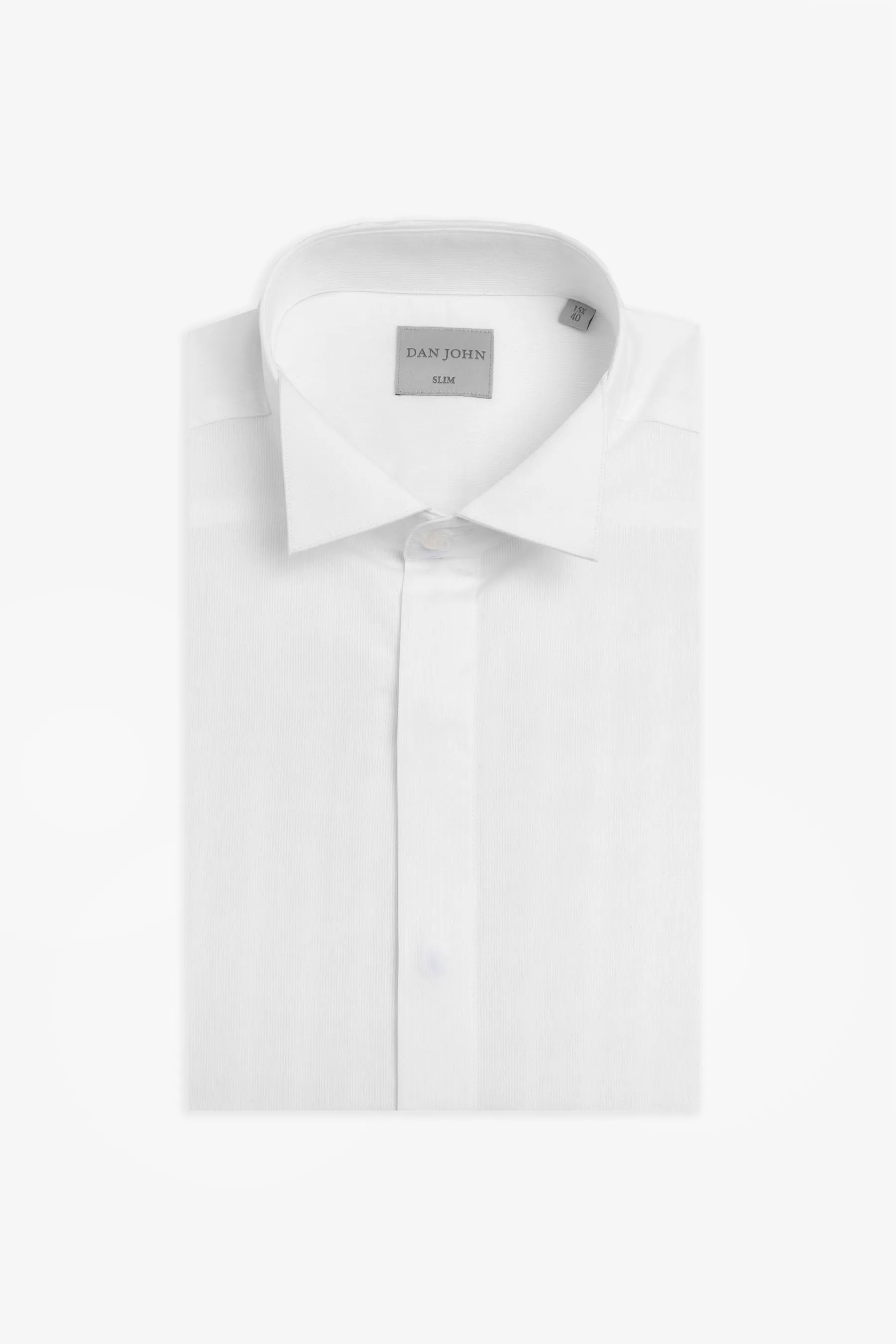 Camicia da smoking collo rialzato slim