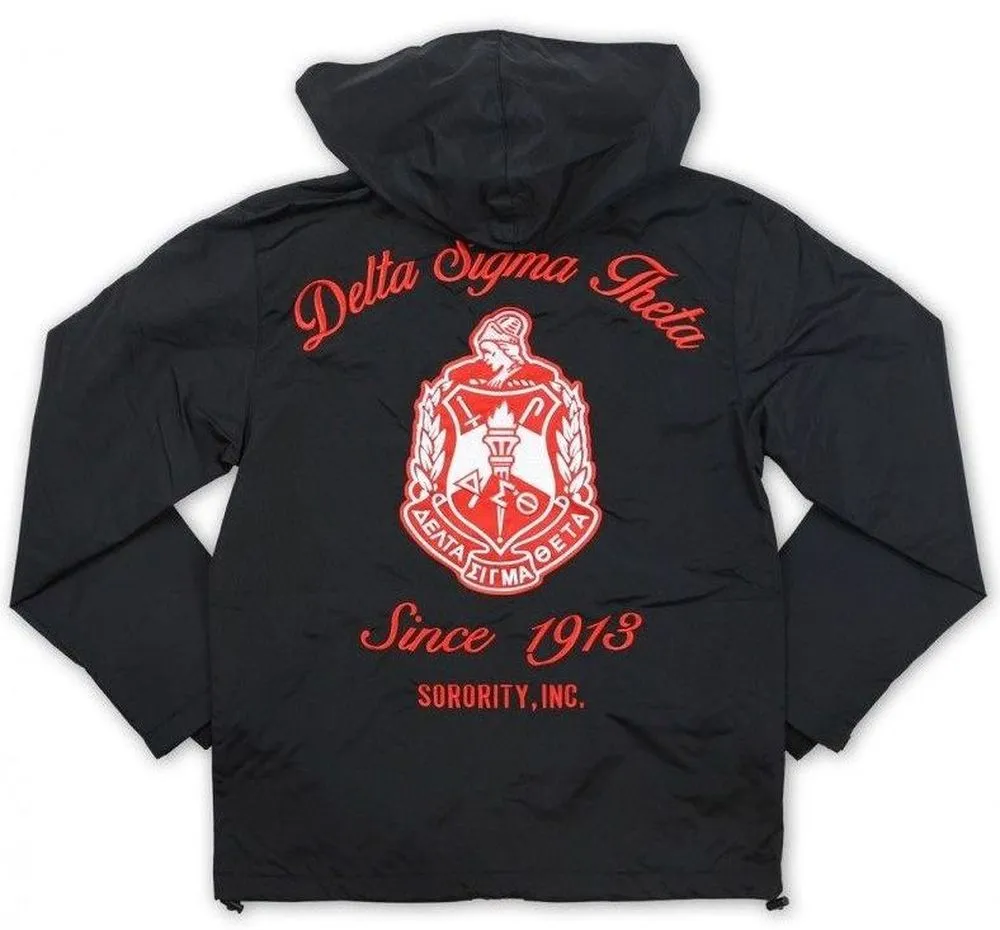 Delta Sigma Theta M7 Windbreaker Jacket Black