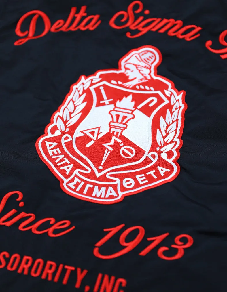 Delta Sigma Theta M7 Windbreaker Jacket Black