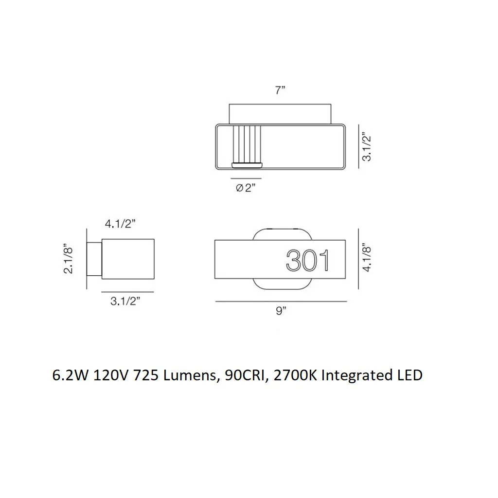 Frame LED Wall Sconce
