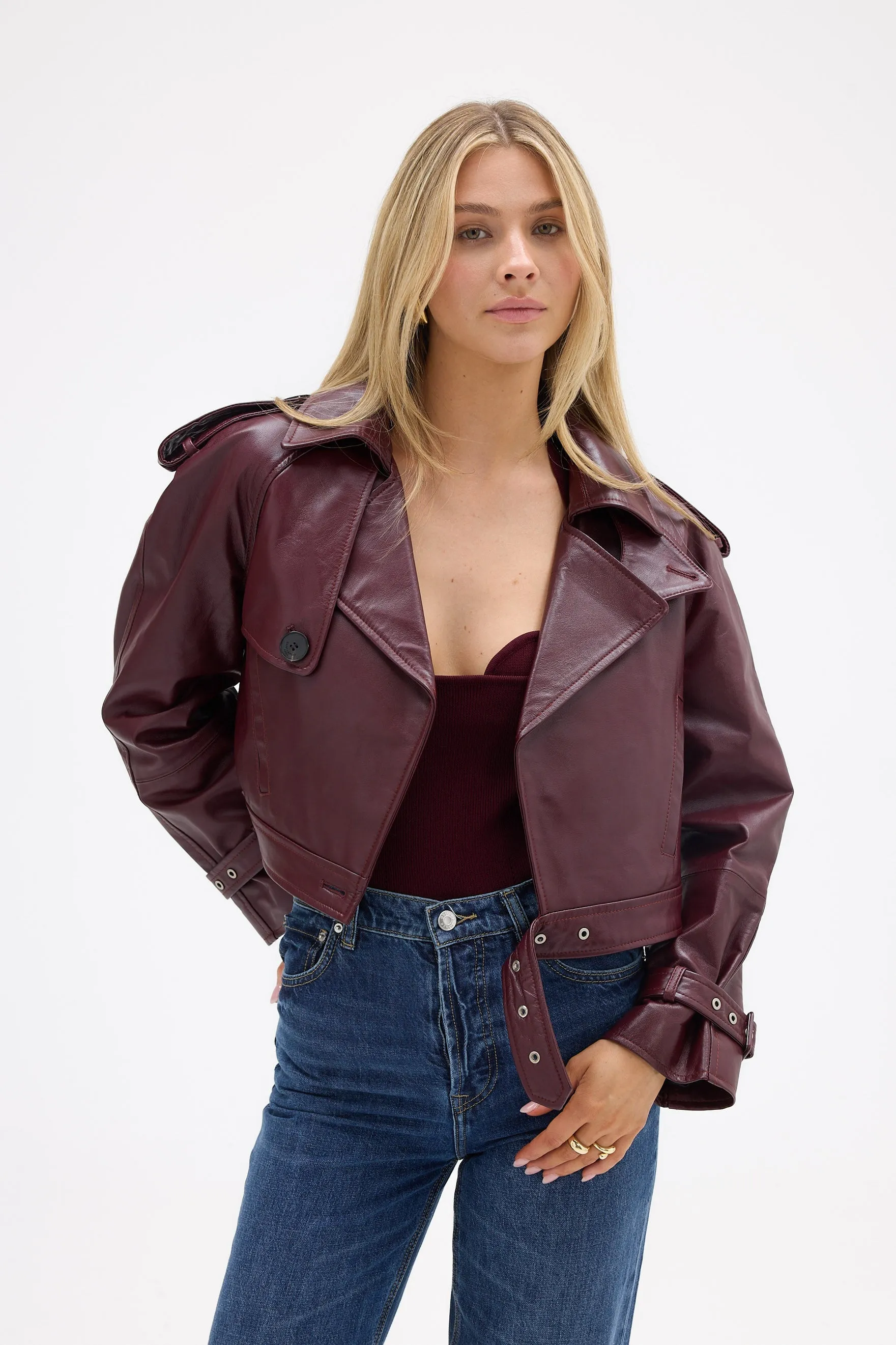 Kara Jacket - Cherry