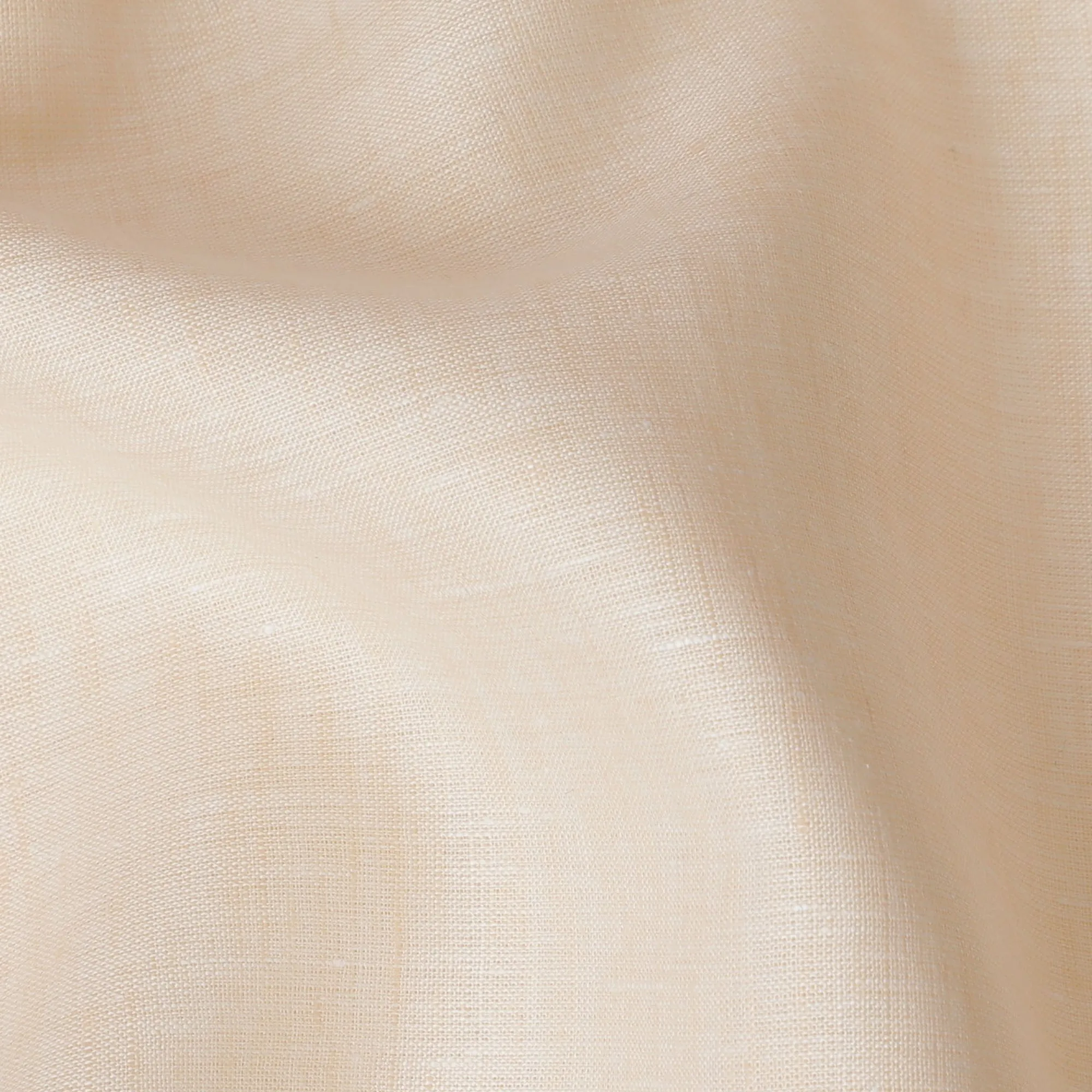Light Peach Plain Premium Pure Linen Fabric - 60 Lea Quality, 140 cm Width-D19932