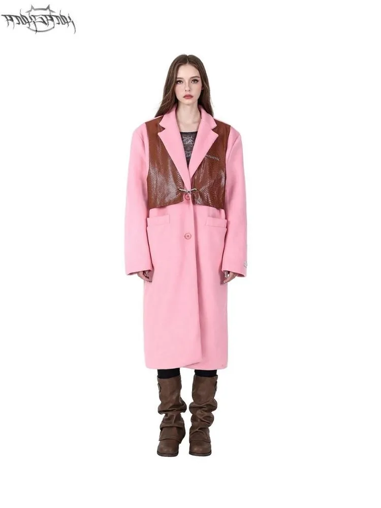 Loose Warm Genderless Tweed Coat Jacket【s0000005056】