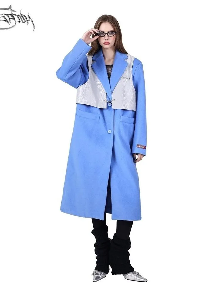 Loose Warm Genderless Tweed Coat Jacket【s0000005056】