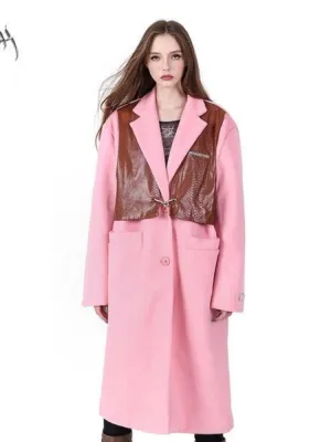Loose Warm Genderless Tweed Coat Jacket【s0000005056】