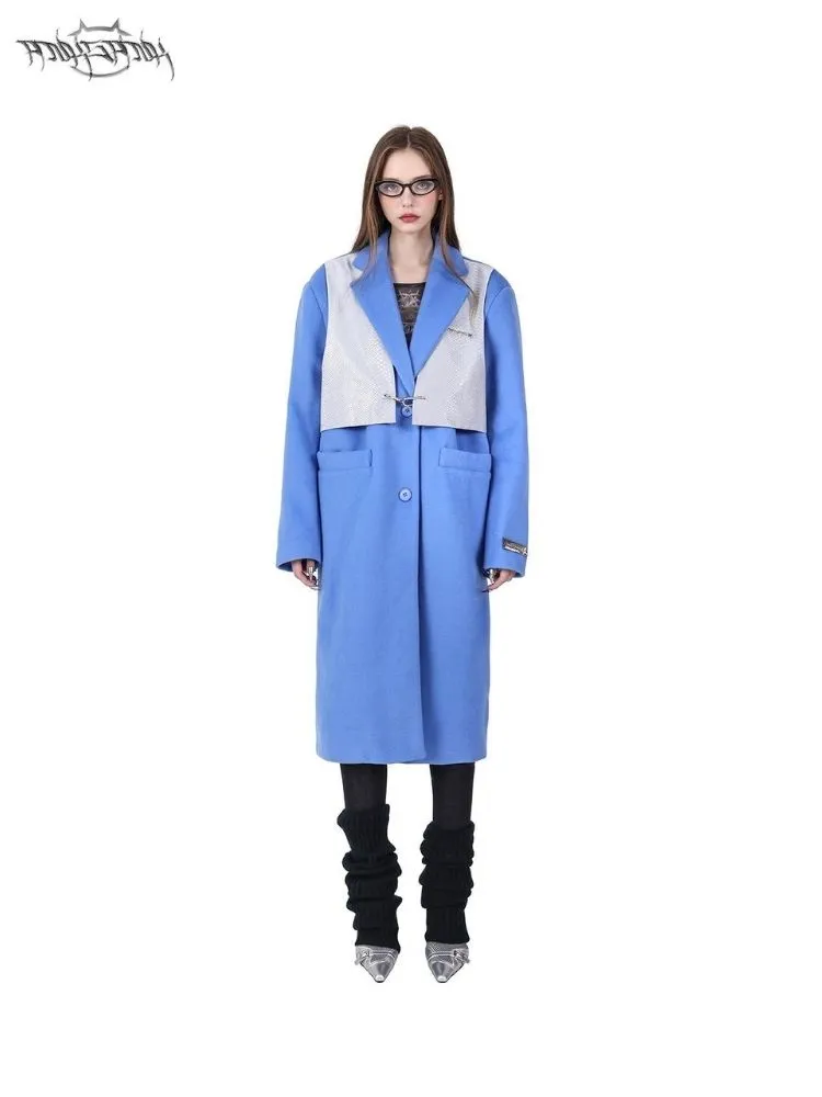Loose Warm Genderless Tweed Coat Jacket【s0000005056】