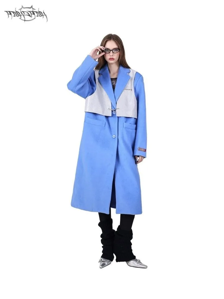 Loose Warm Genderless Tweed Coat Jacket【s0000005056】
