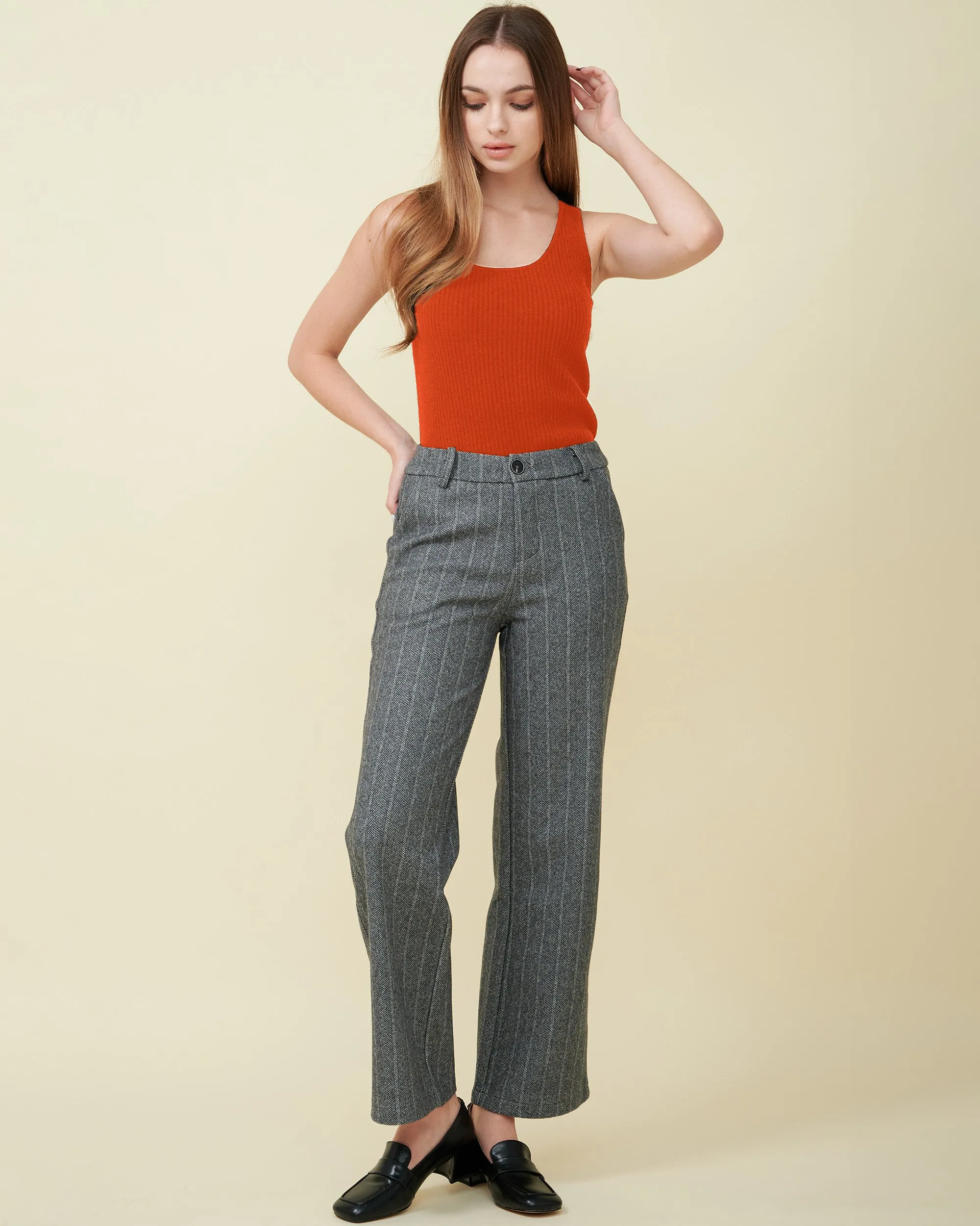 Lucienne Ribbed Cashmere Tank Top