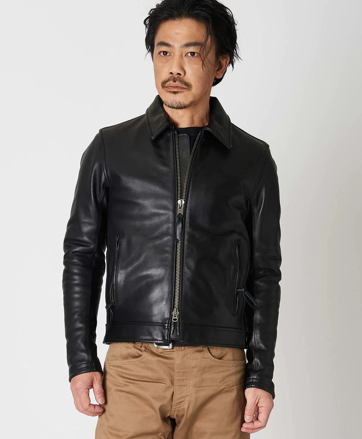 Mens Black Leather Jacket