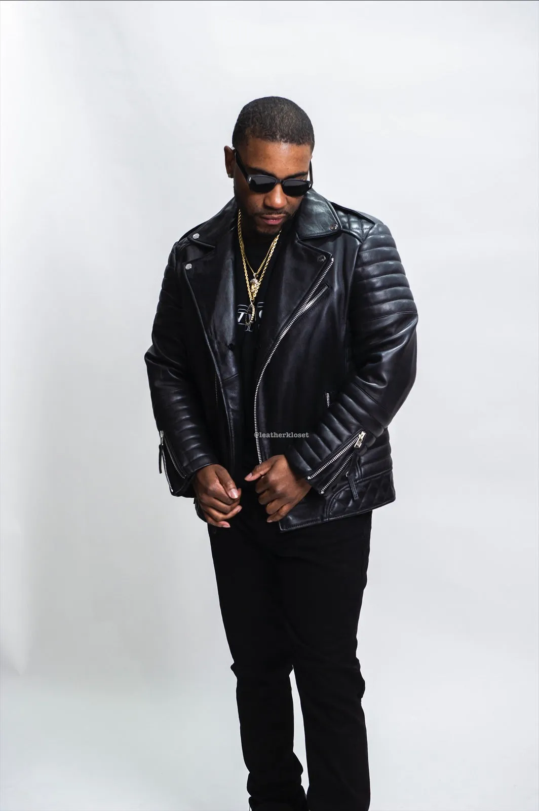 Men's Jay Biker Jacket Black