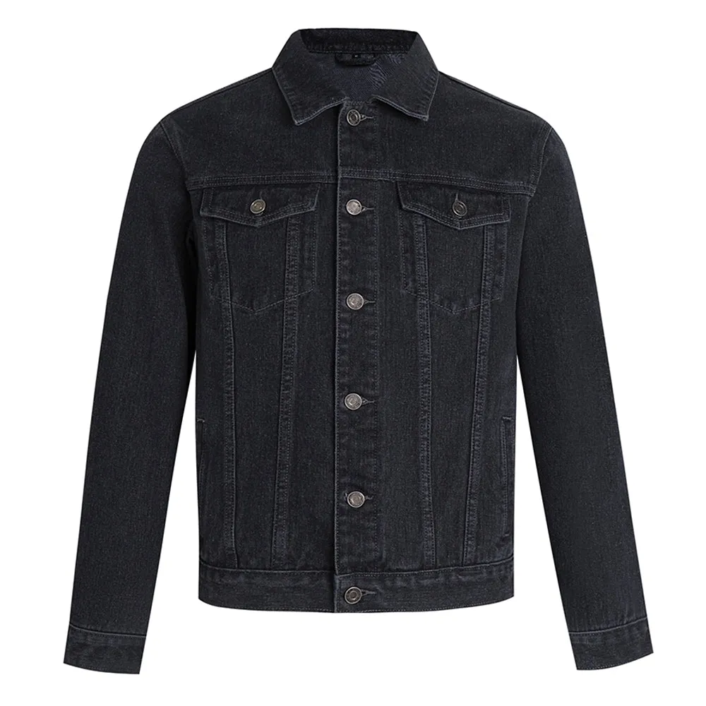 Mens Vintage Cartoon Prints SEALS SPORT TEAM Denim Jacket