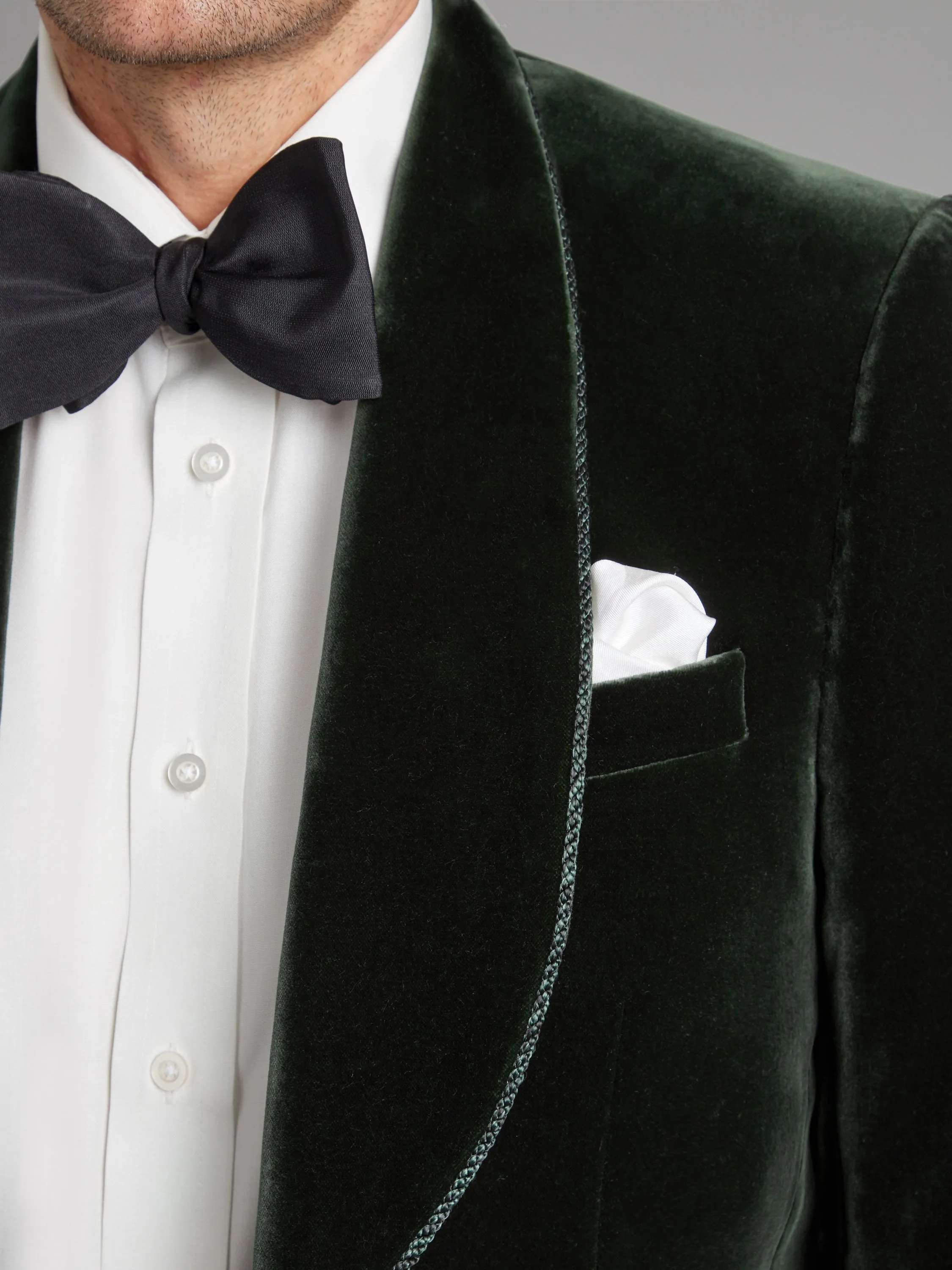 Pembroke Smoking Jacket - Green Velvet