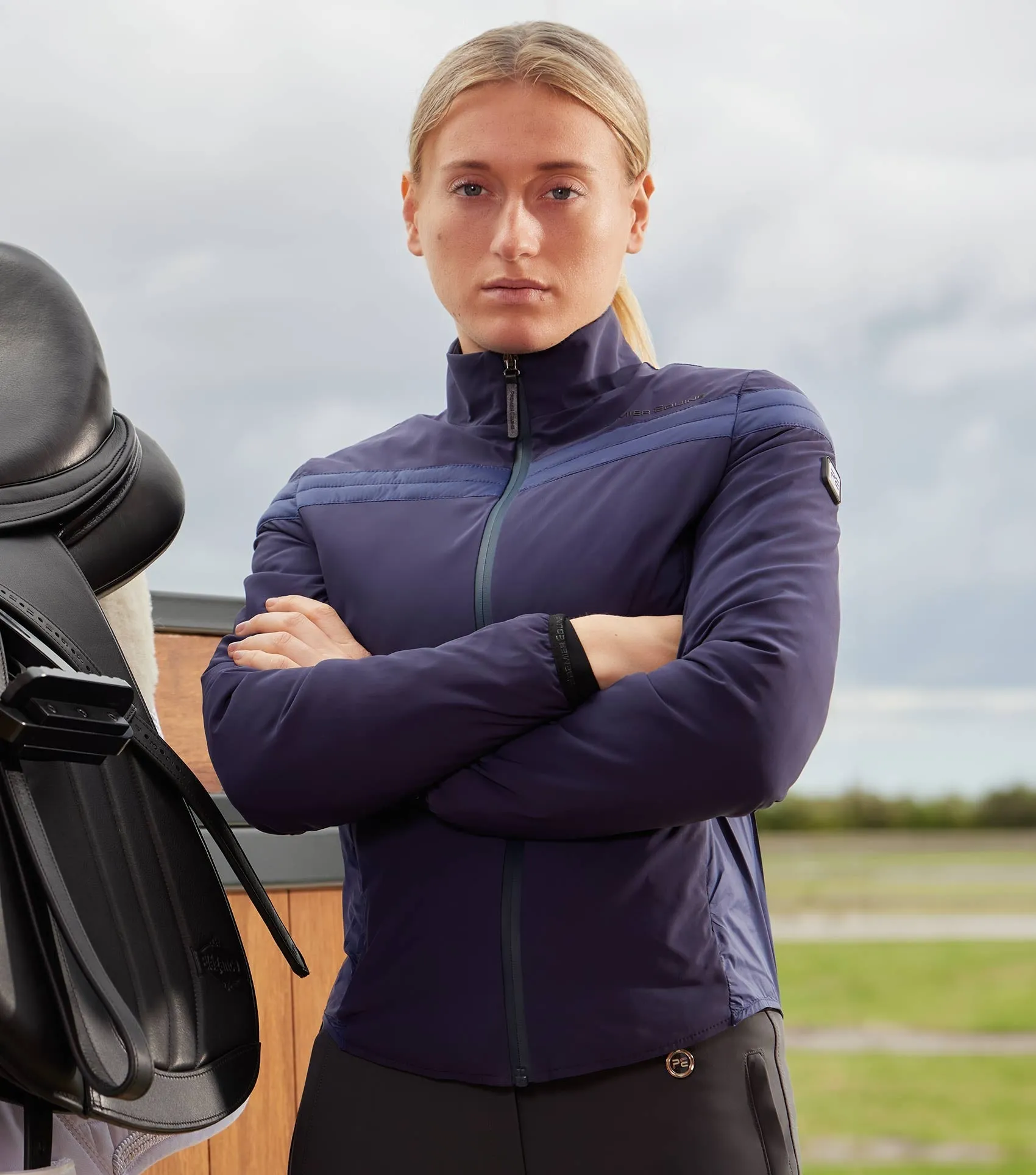 Premier Equine Vivace Ladies Training Jacket French Navy