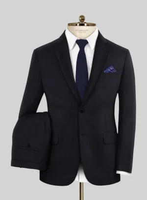 Scabal Pegico Stripe Blue Wool Suit