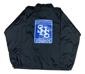 Stamp Logo Windbreaker - Black