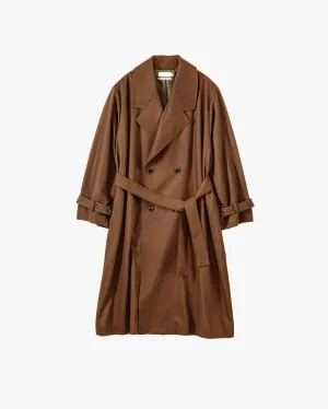 Techno Wool Nylon Trench Coat