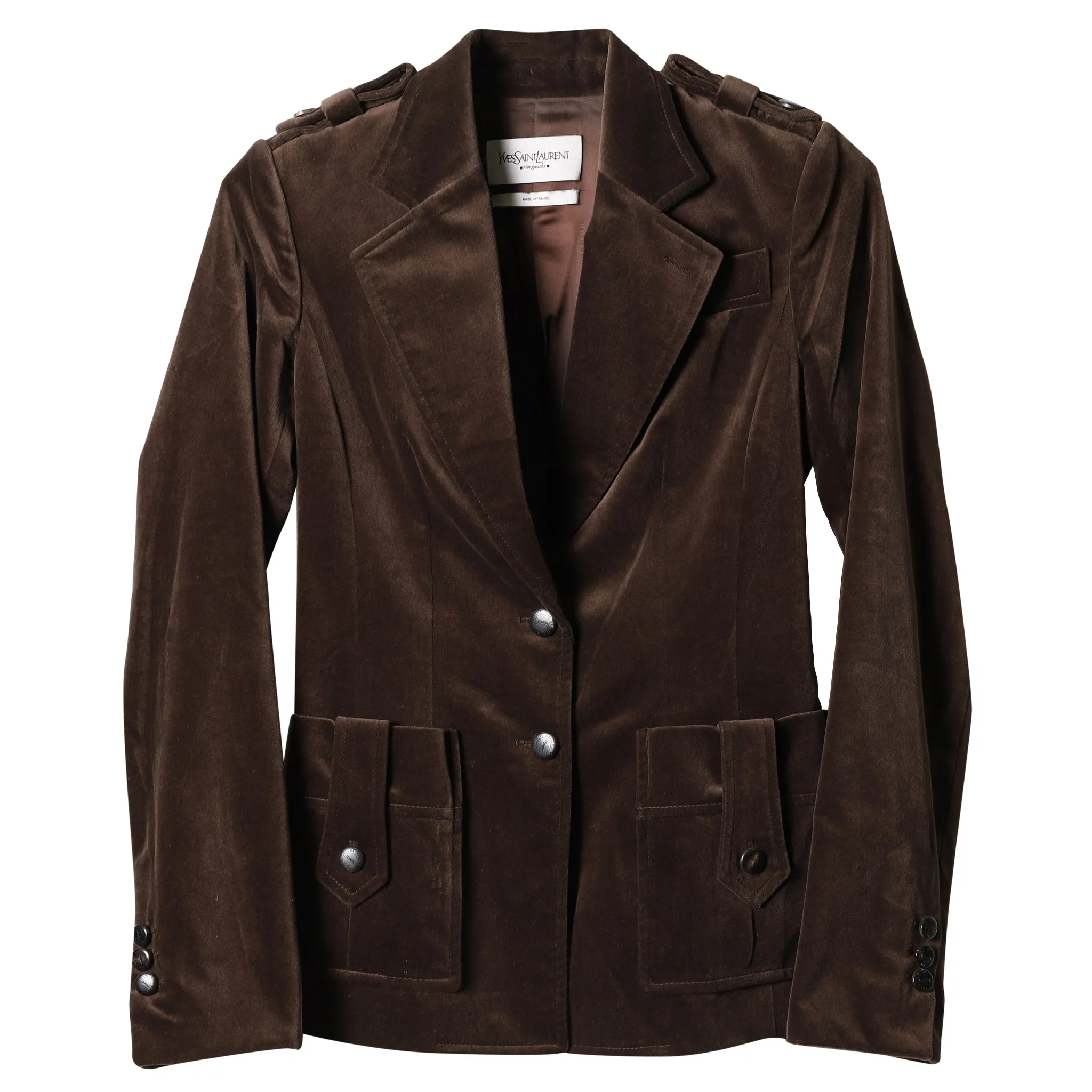 VELVET JACKET / BROWN