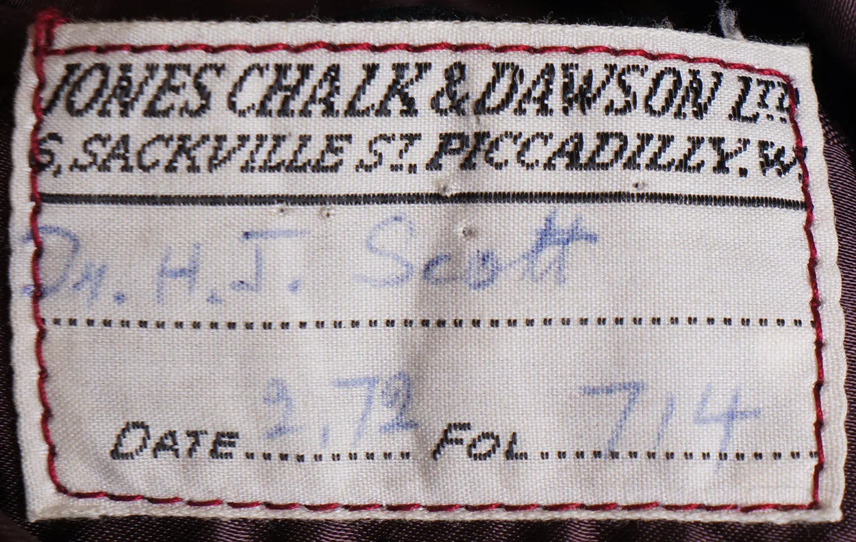 Vintage 70s Maroon Velvet Smoking Jacket by Bespoke Tailor Savile Row