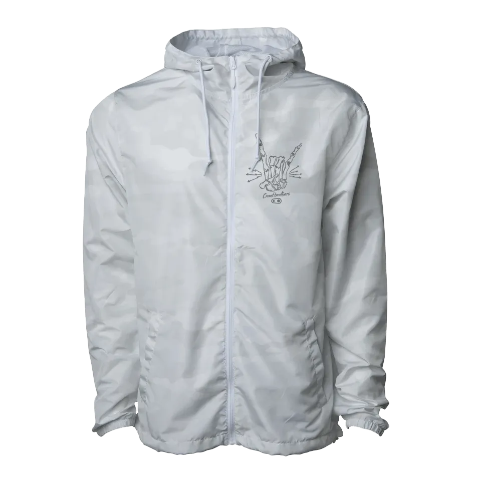 White Camo Windbreaker - Rock N' Roll