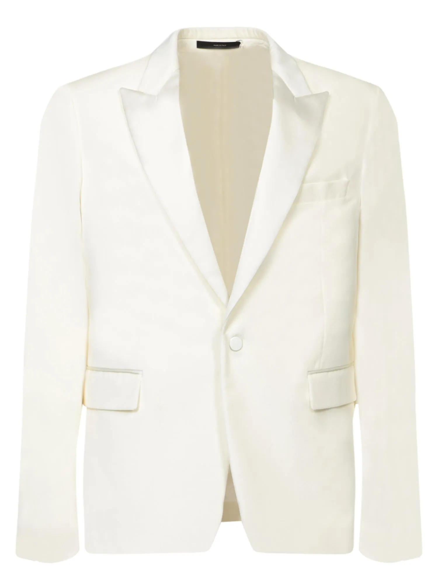 White Velvet Smoking Jacket