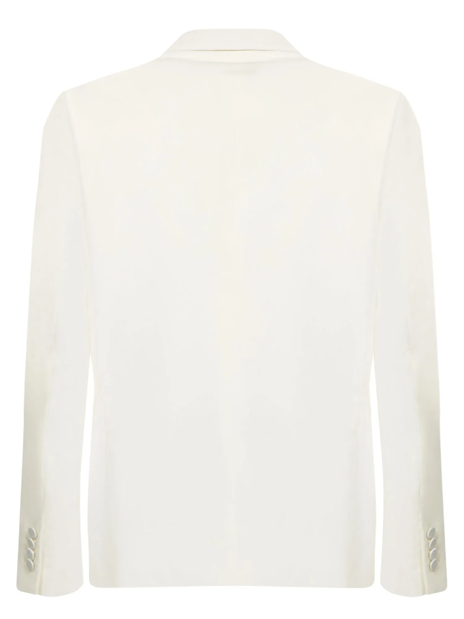 White Velvet Smoking Jacket