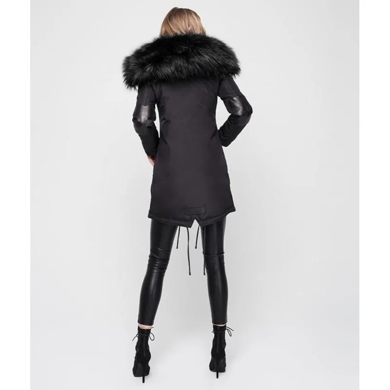Women's Nicole Benisti Madison Parka - Black/Black